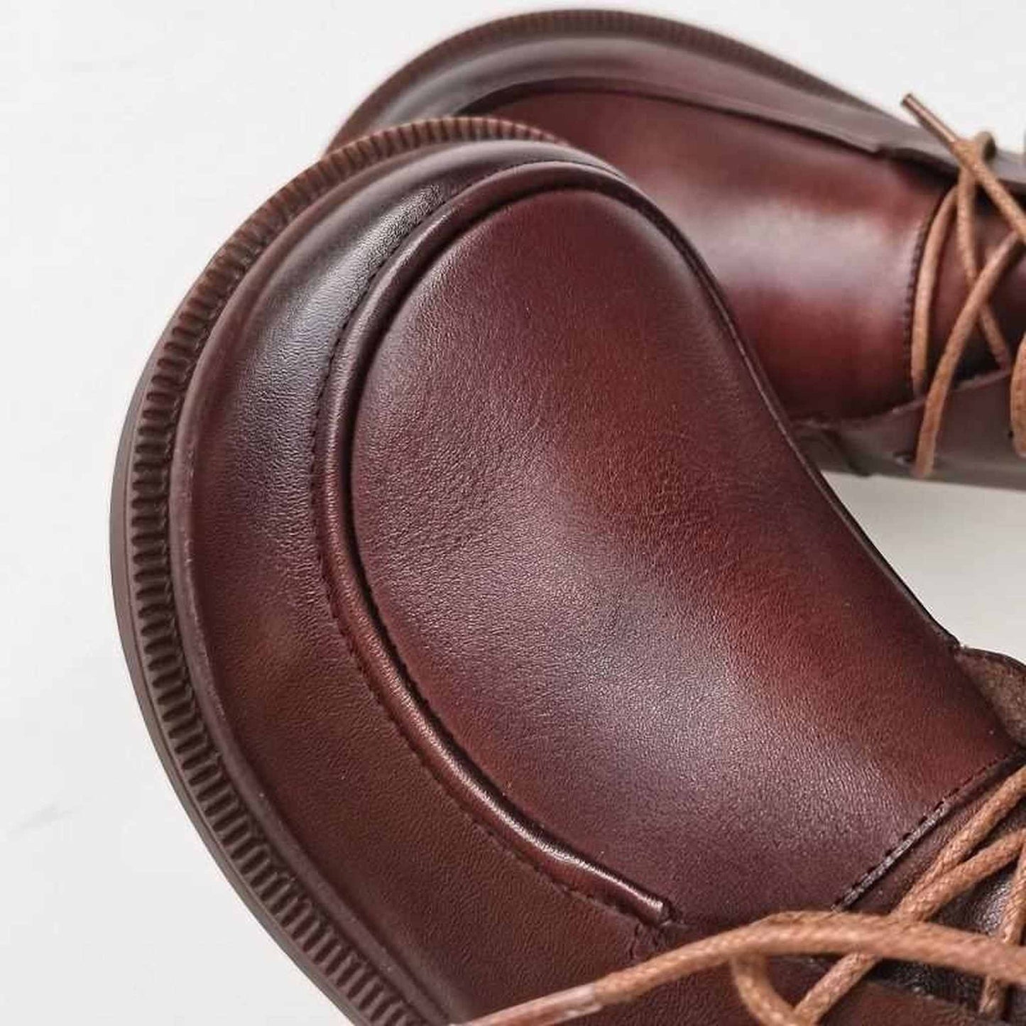 wide toe retro british leather ankle boots for autumn i 05