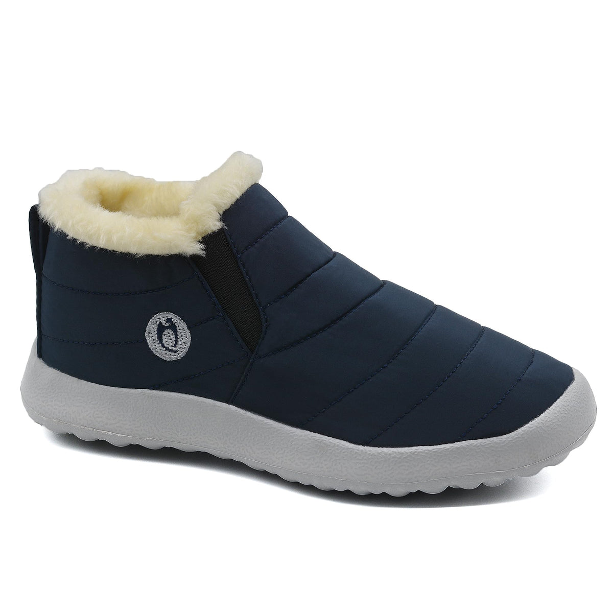 HAJINK Winter Boots for Women Lightweight Comfortable Plush Waterproof Stylish Solid Color Ladies Ankle Shoes