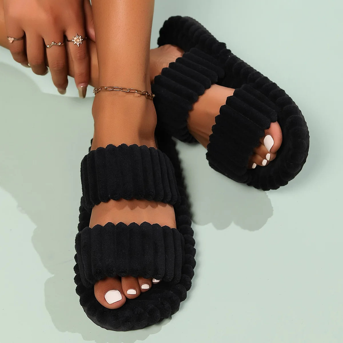 Double Strap Slippers