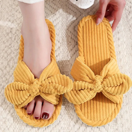 Cute Bow Slippers
