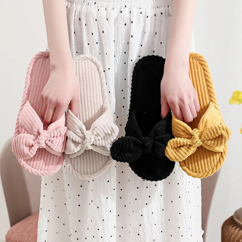 Cute Bow Slippers