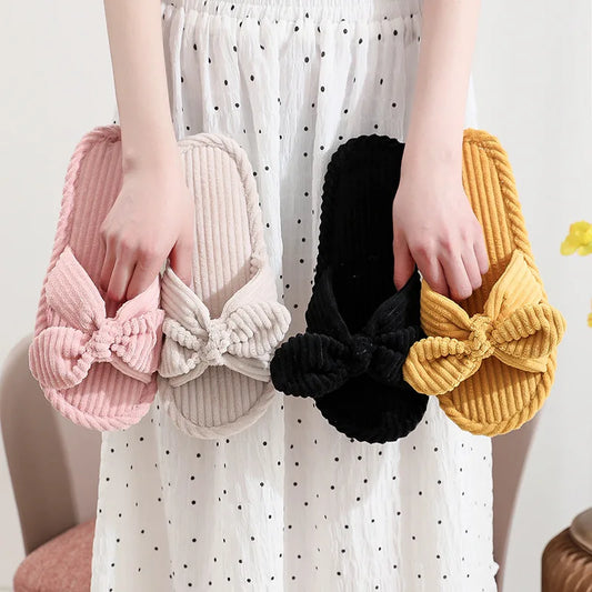 Cute Bow Slippers