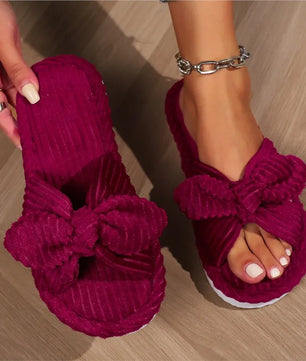 Cute Bow Slippers