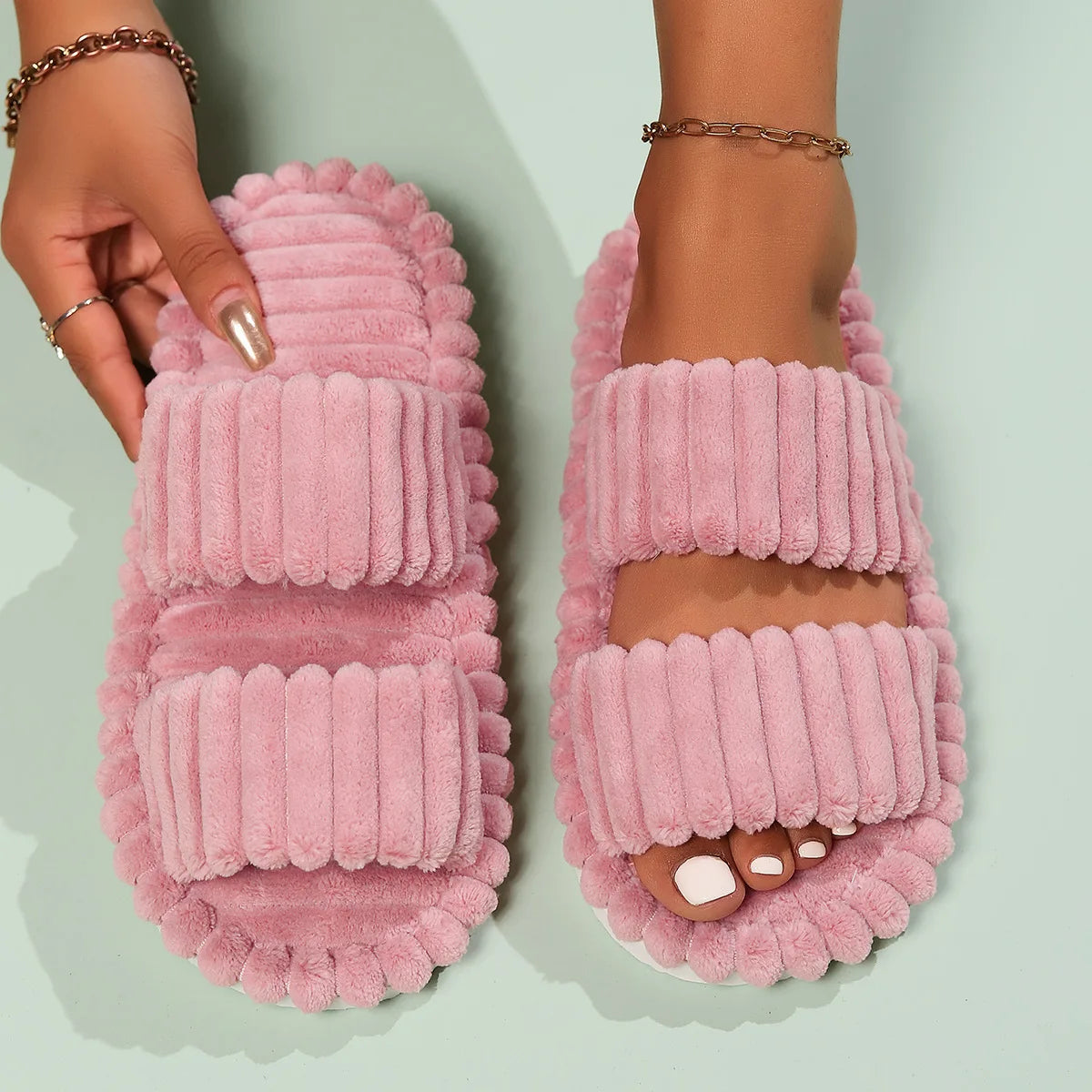 Double Strap Slippers