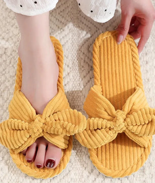 Cute Bow Slippers