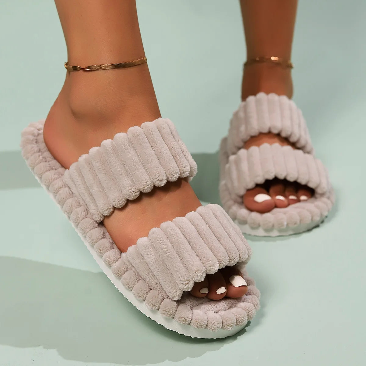 Double Strap Slippers