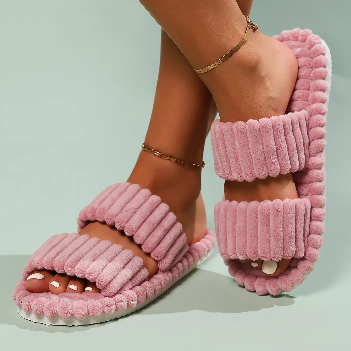 Double Strap Slippers