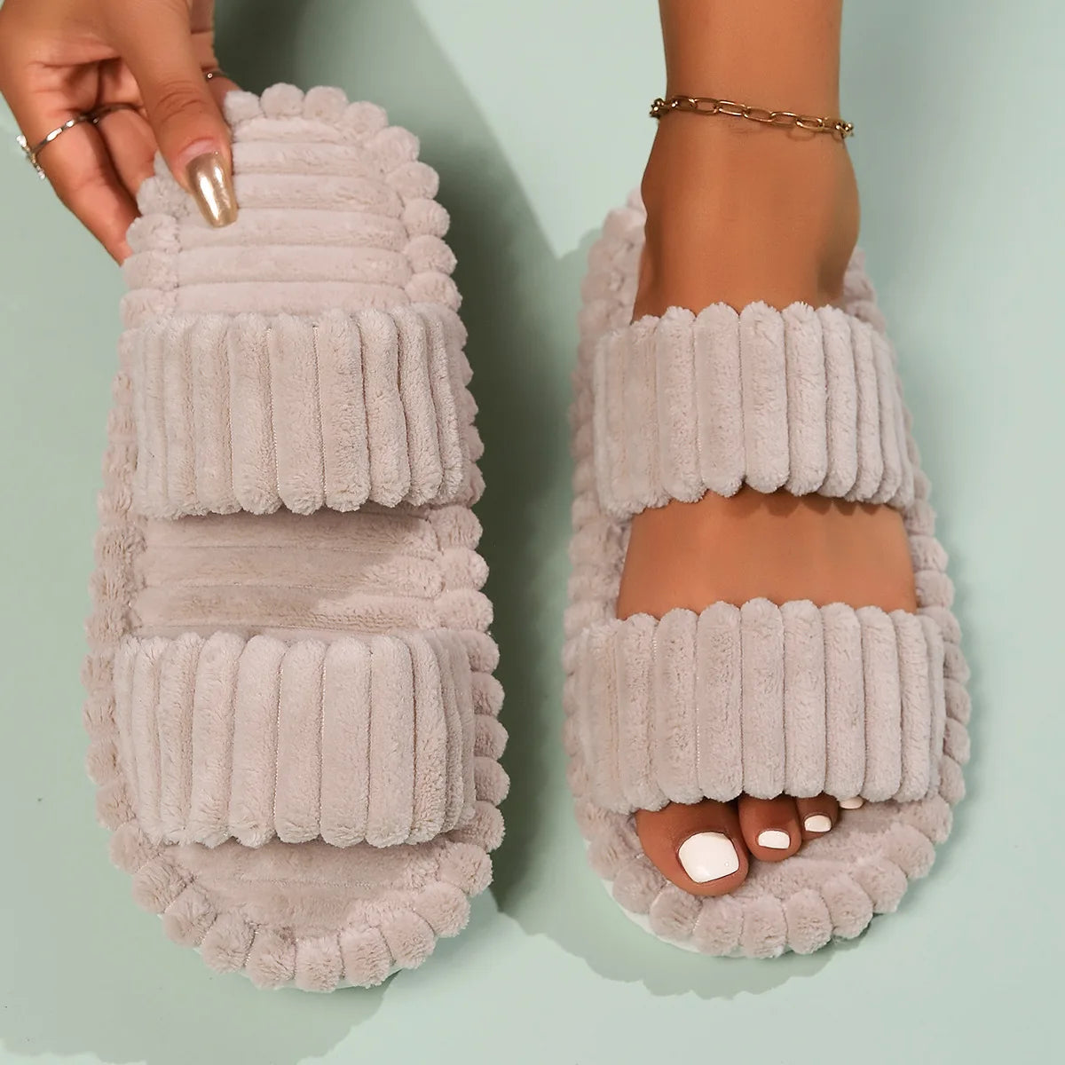 Double Strap Slippers