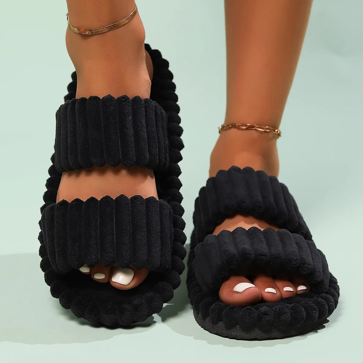 Double Strap Slippers