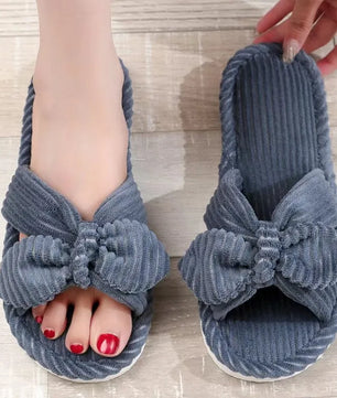 Cute Bow Slippers