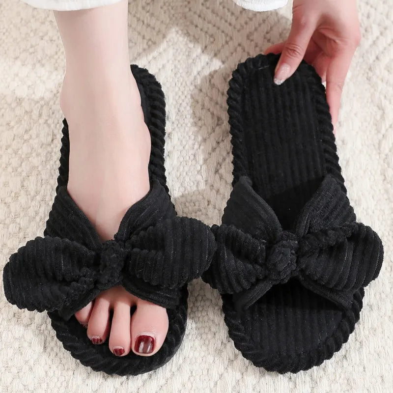 Cute Bow Slippers