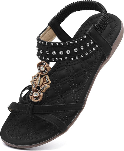 HAJINK Bohemian Flat Slip-On Sandals - 2