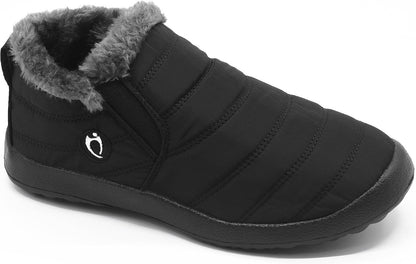 HAJINK Waterproof Slip-On Snow Ankle Boots - Black