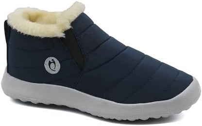 HAJINK Plush Waterproof Ankle Boots - Navy