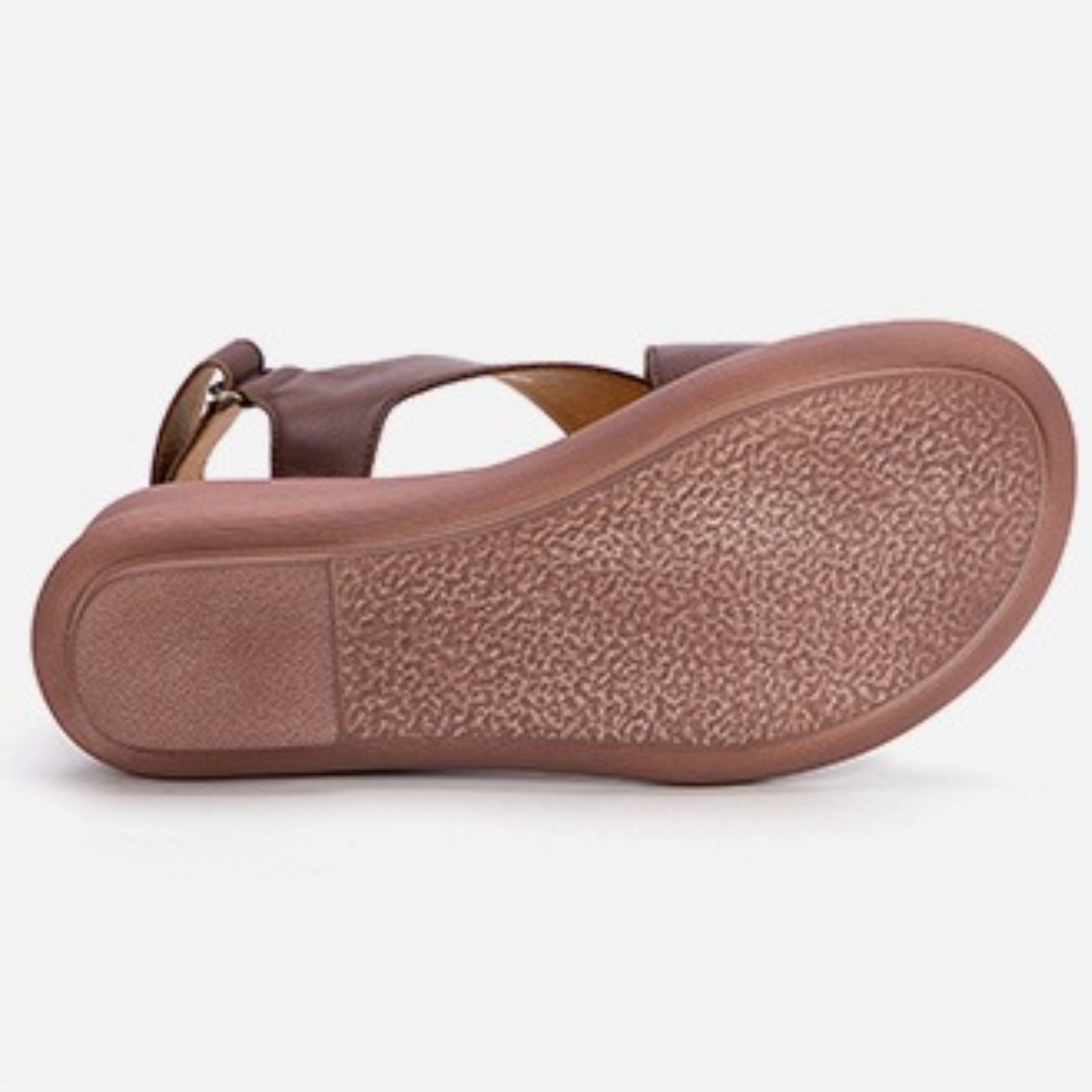 Hajink Wide Fit Full Grain Leather Criss-Cross Platform Sandals - 10