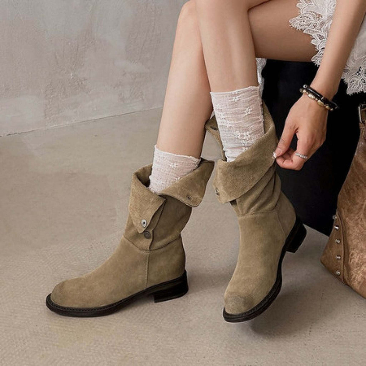 HAJINK Cowhide Boots 01