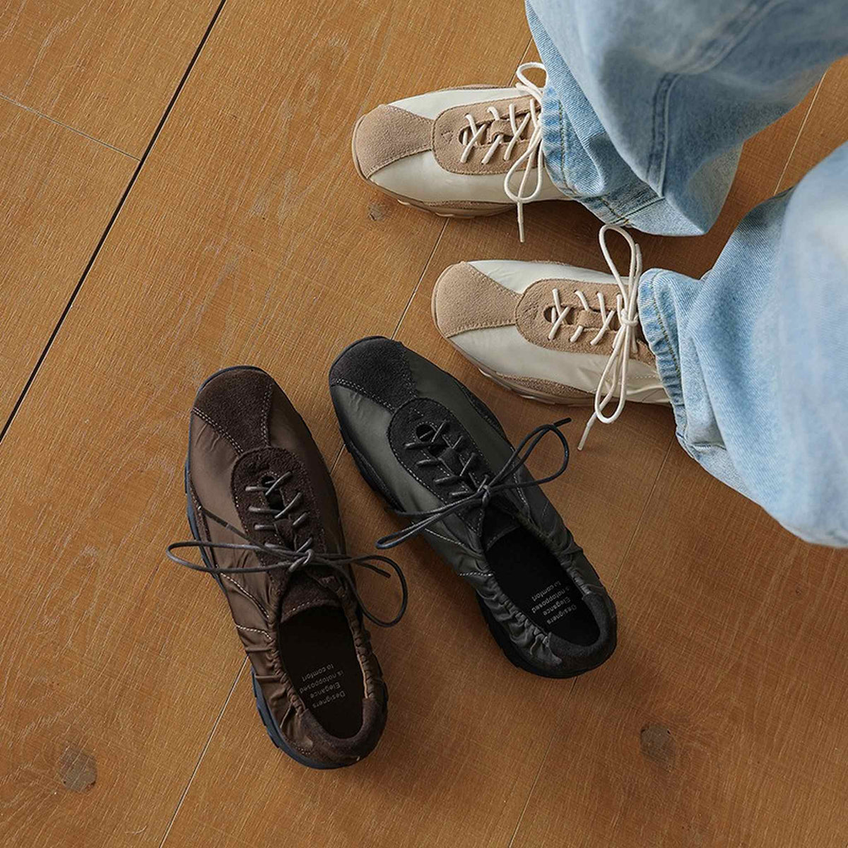 HAJINK Platform Cowhide Flats 03