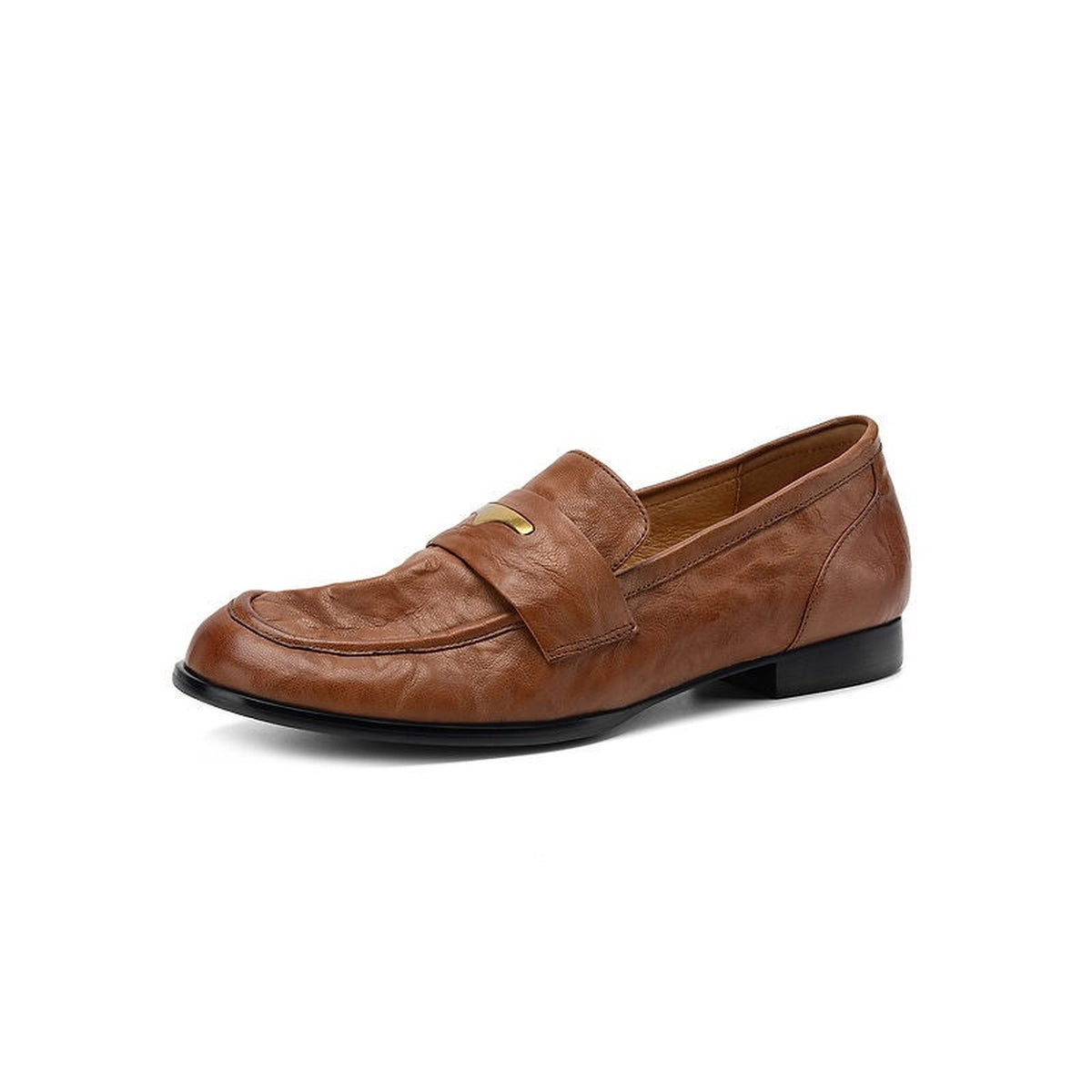 HAJINK Round Toe Sheepskin Loafer Shoes 05
