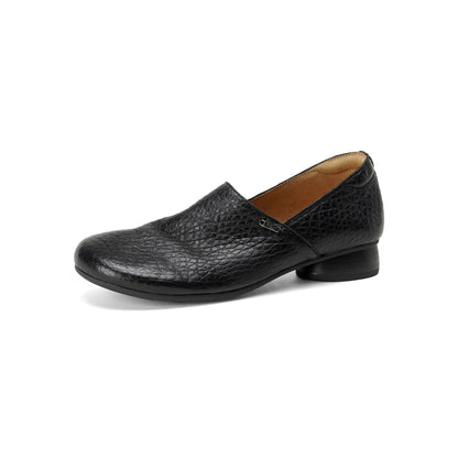 HAJINK Round Toe Soft Sole Sheepskin Loafer Shoes 04