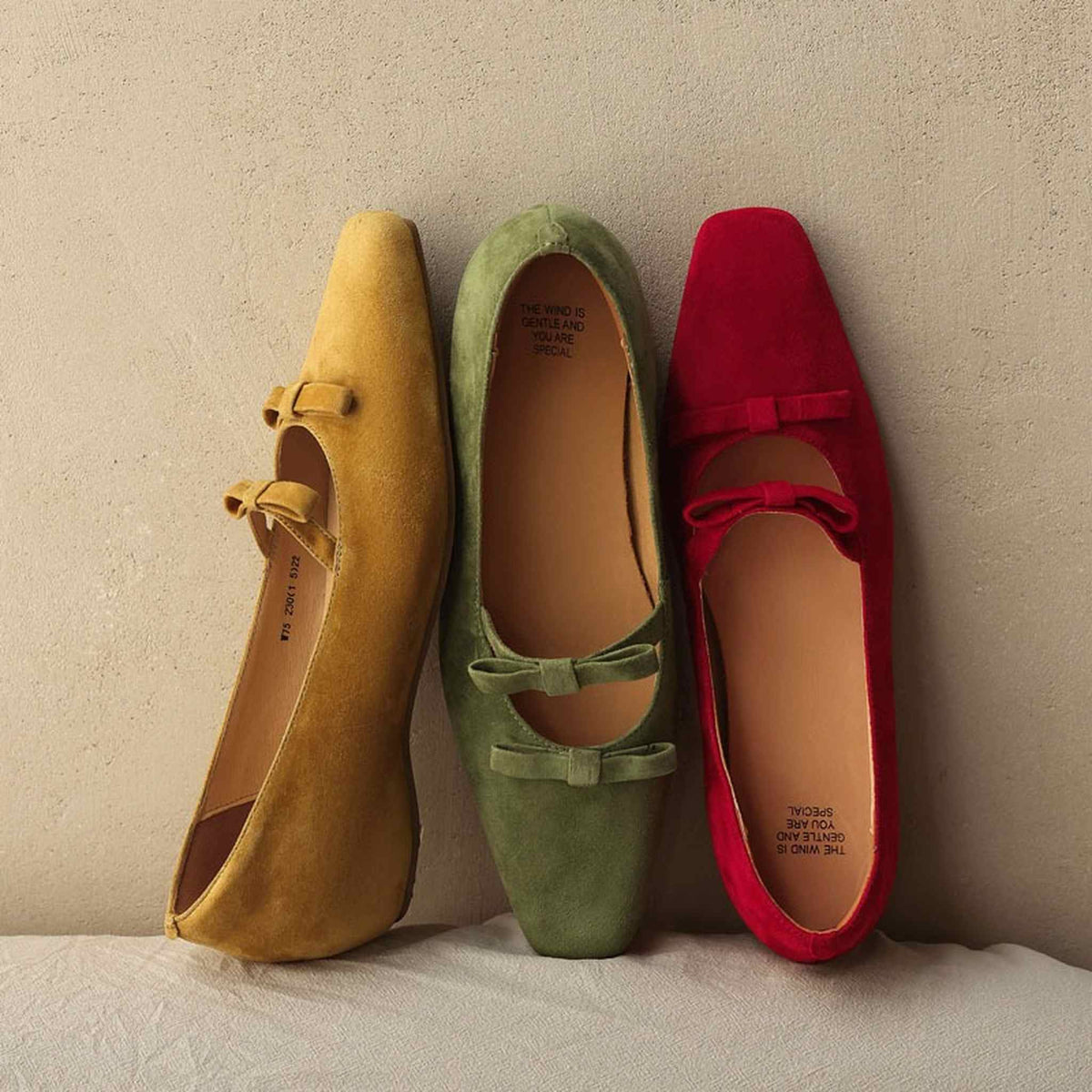 HAJINK Square Toe Bowknot Leather Mary Jane Shoes 01