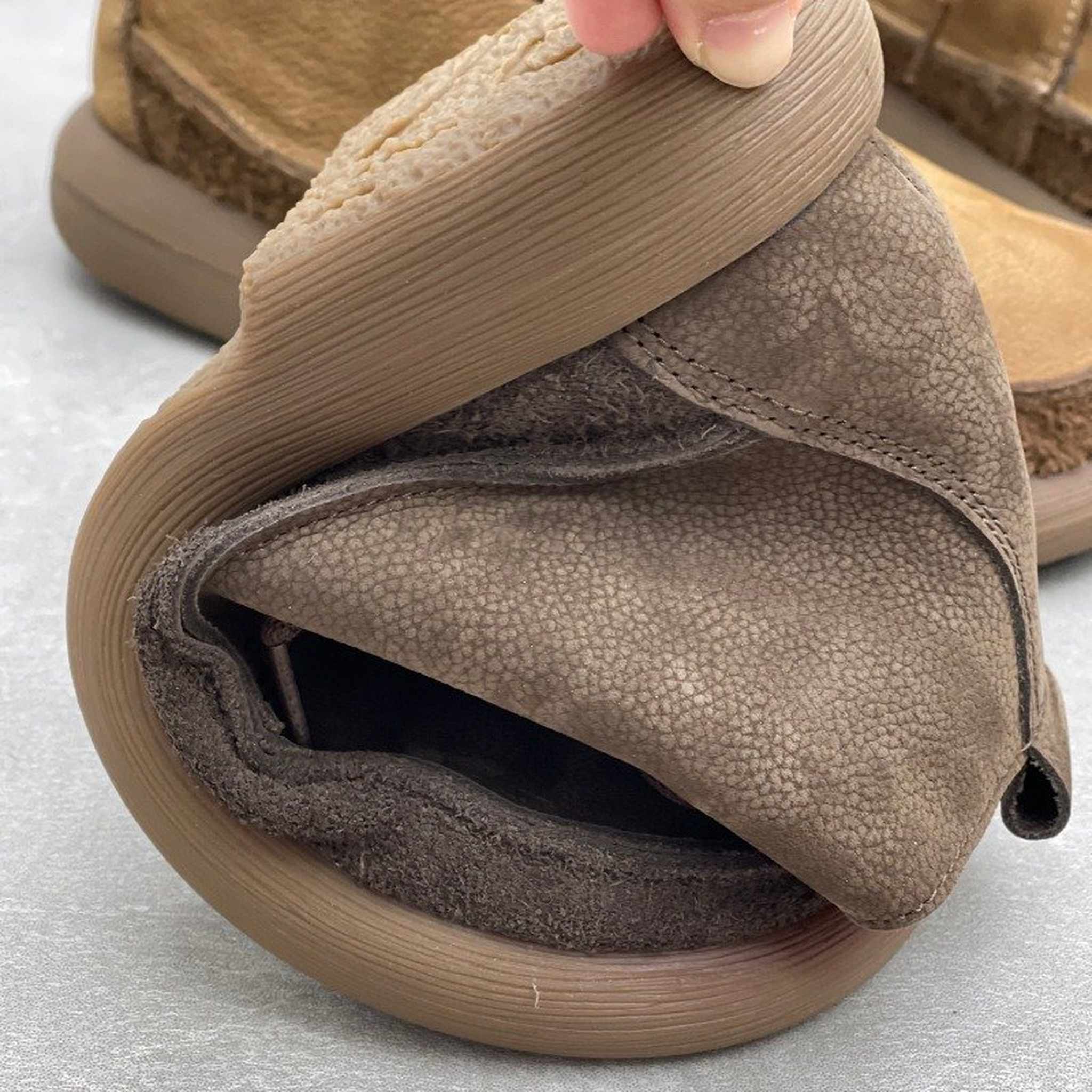 handmade flat sole genuine leather short boots for spri 07