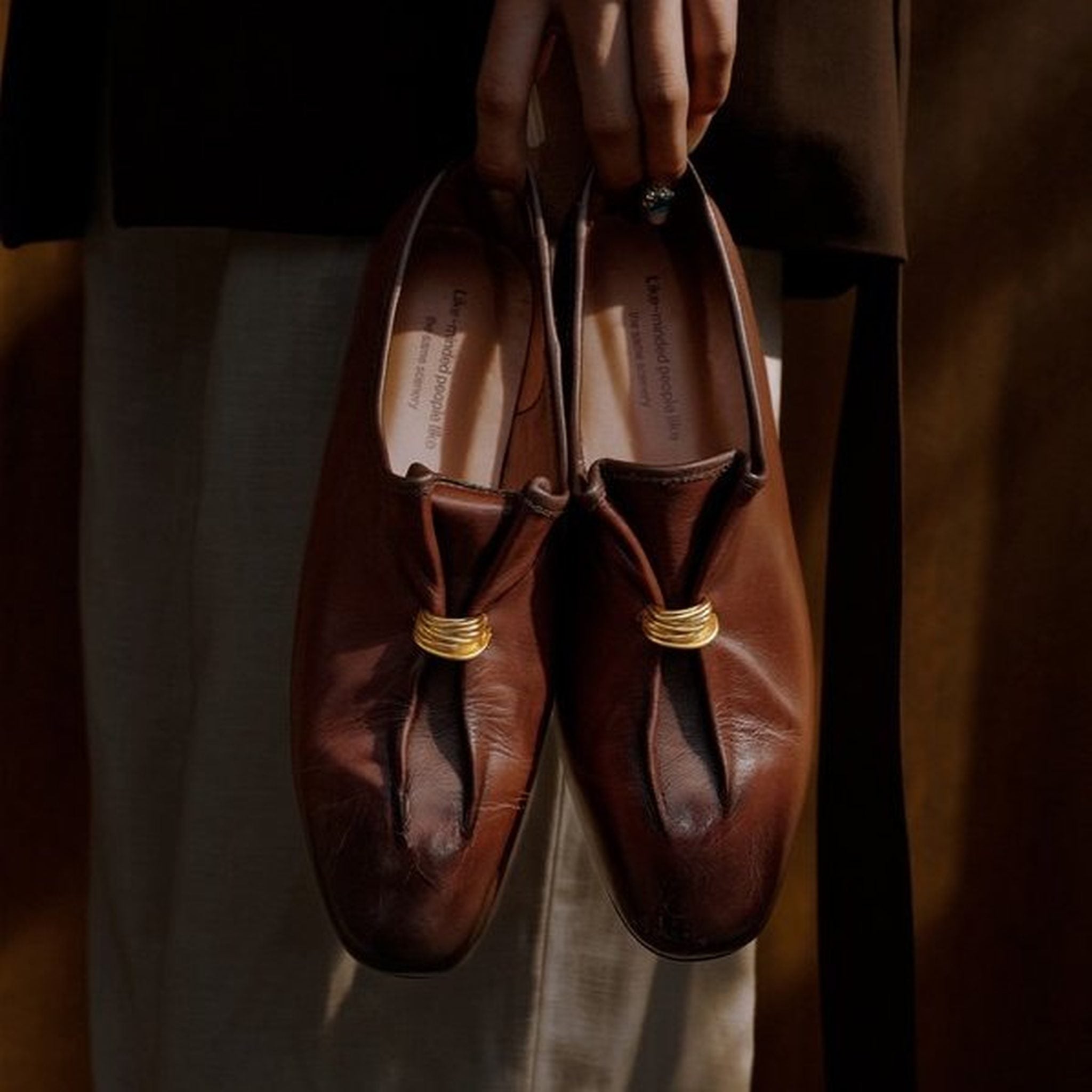 retro old money slip on deep cut leather loafers for sp 01