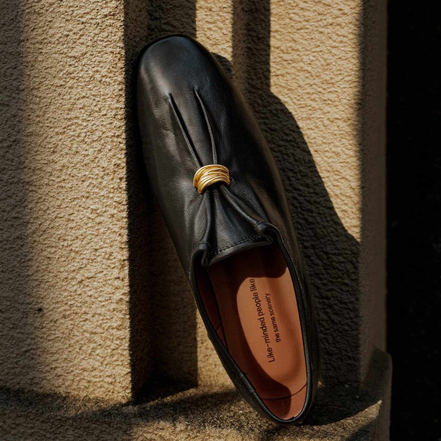 retro old money slip on deep cut leather loafers for sp 02