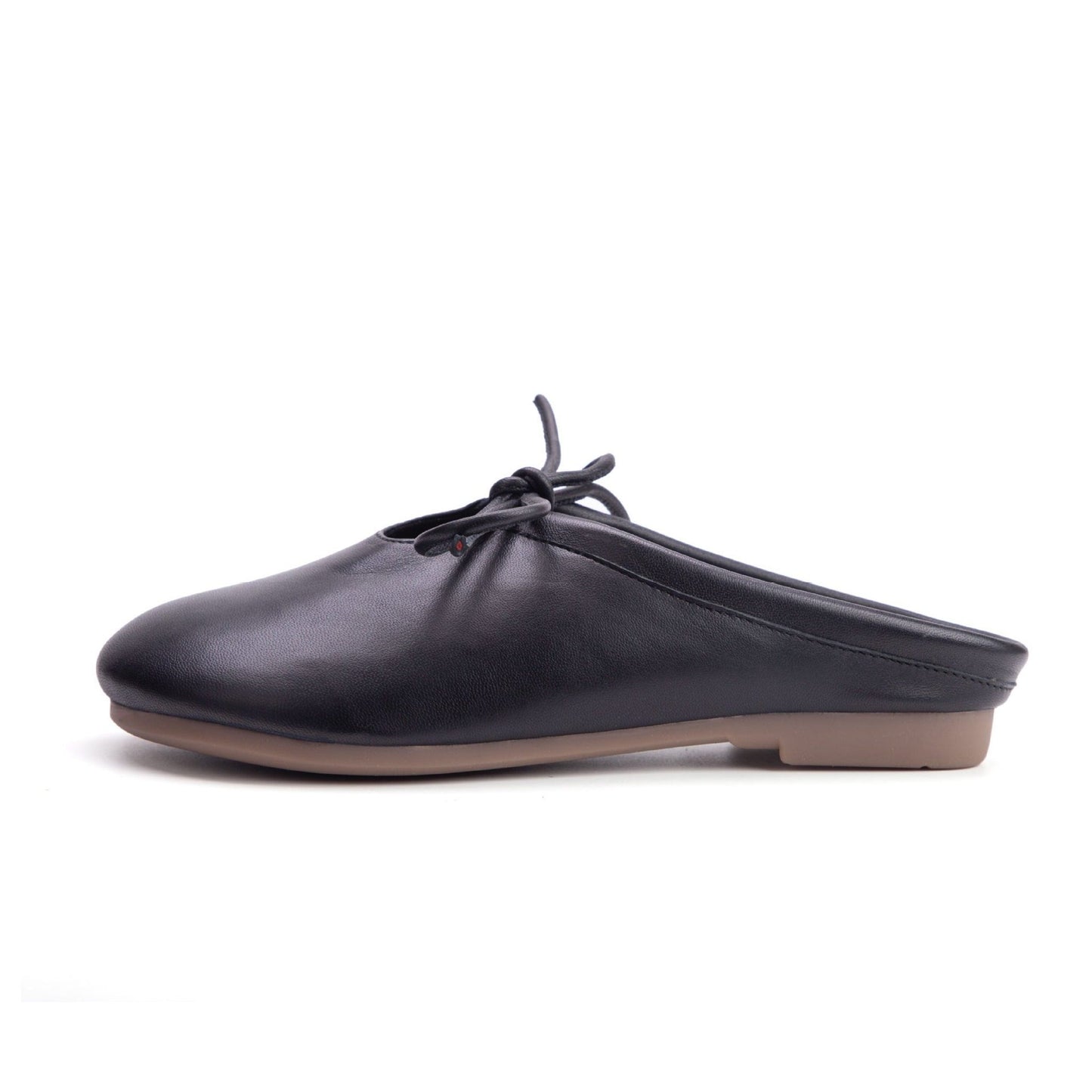soft sheepskin closed toe half slippers for spring in l 06