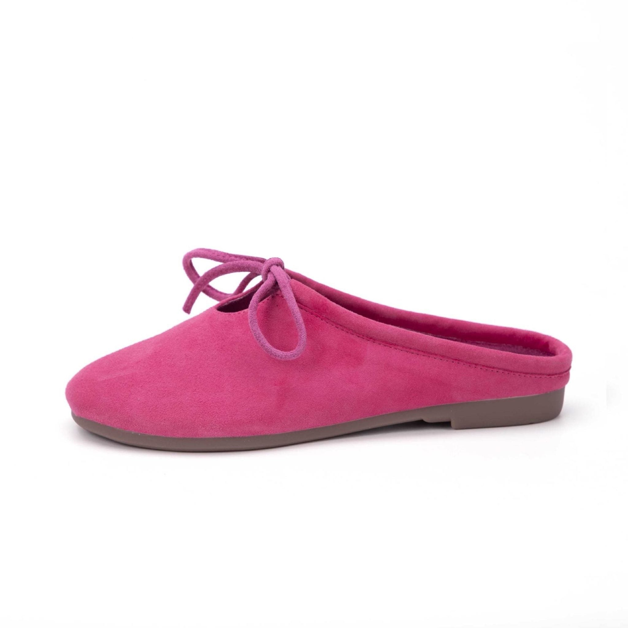 soft sheepskin closed toe half slippers for spring in l 07