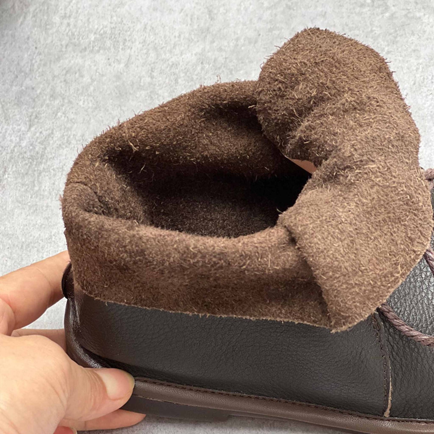 vintage soft leather round toe chelsea martin boots in  05