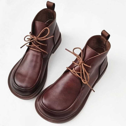 wide toe retro british leather ankle boots for autumn i 01