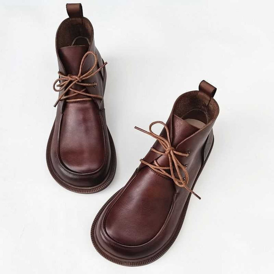 wide toe retro british leather ankle boots for autumn i 02