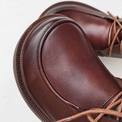 wide toe retro british leather ankle boots for autumn i 05