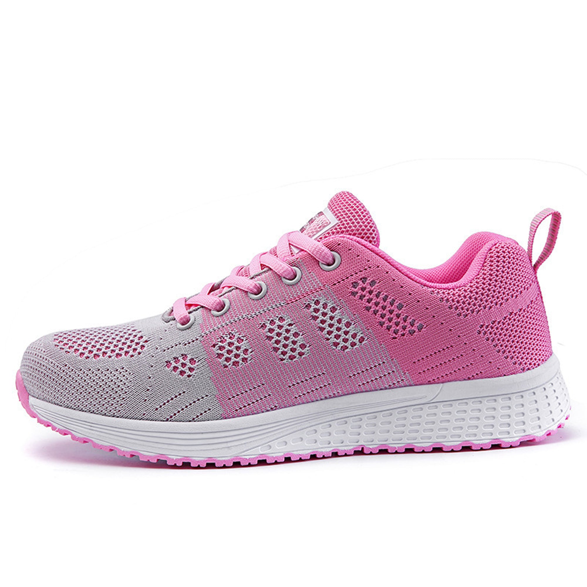 HAJINK Women Casual Walking Shoes  Lace up Comfort Breathable Mesh Running Shoe
